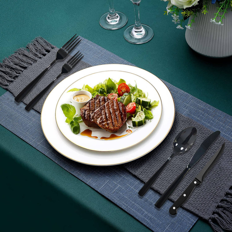 Latitude Run® Stainless Steel Flatware Set - Service for 8