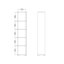 Bibliothèque en bois manufacturé à 5 niveaux l 16,89 "Embrie-95751908