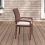 Chaise de patio empilable avec coussin Lindy