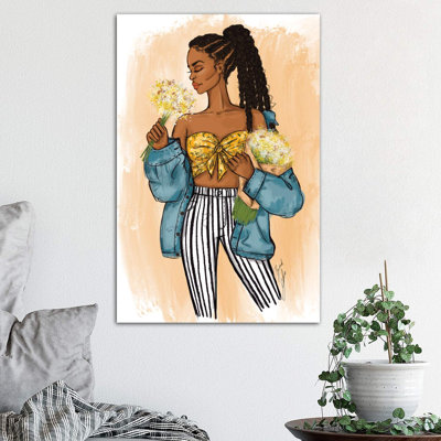 Daisy 1 Piece Wrapped Canvas Painting