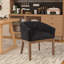 Chaise rembourrée de style Mid-Century pour la cuisine et la salle à manger avec accoudoirs-2083942361