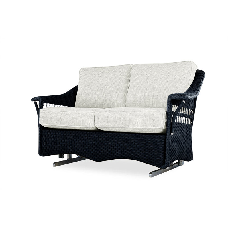 Nantucket Outdoor 2 - Seat Loveseat, Friendly Flax, Ebony