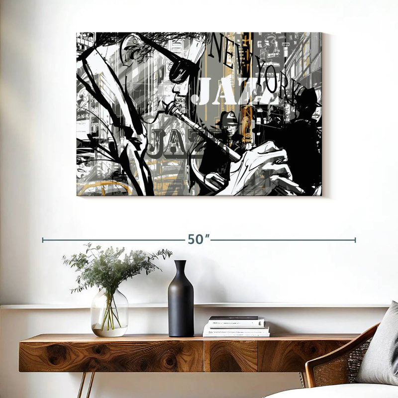 Abarca New York Jazz, H 26 po x l 39 po