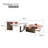 Italian Minimalist Irregular  3-set resistant Nesting Coffee Tables-87575047