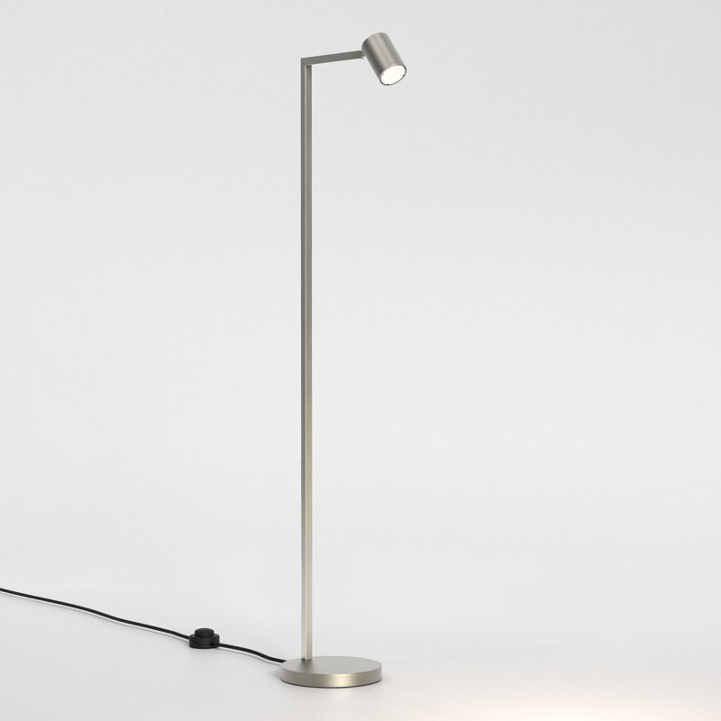 Ascoli Task Floor Lamp, Matte Nickel