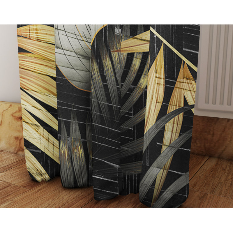 Paire de rideaux Sherie Monstera, L 20 po x L 52 po
