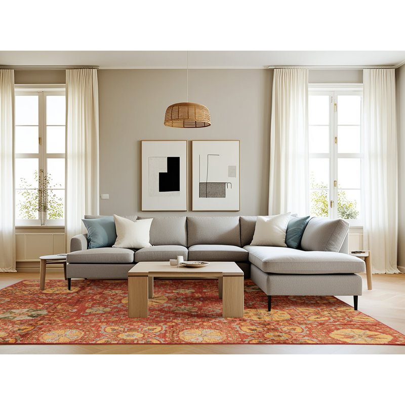 Abstract Indoor Rug, Rectangle 8' x 12'