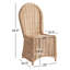 Chaise courbée Louella Courbe Palm Rattan-1897668348
