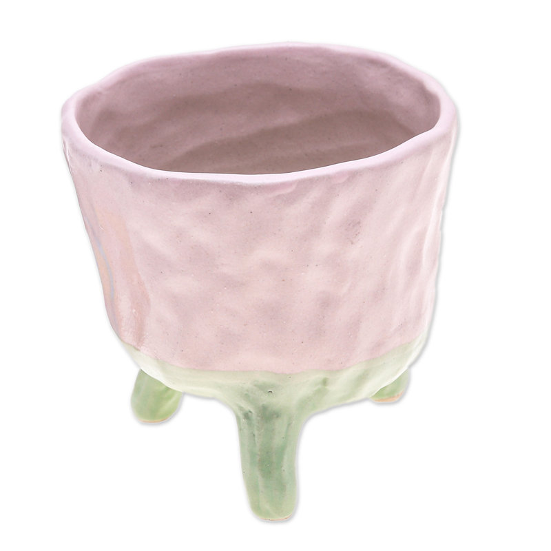 Pot à fleur en céramique Clivia, H 2,4 po x l 3,5 po x P 3,5 po