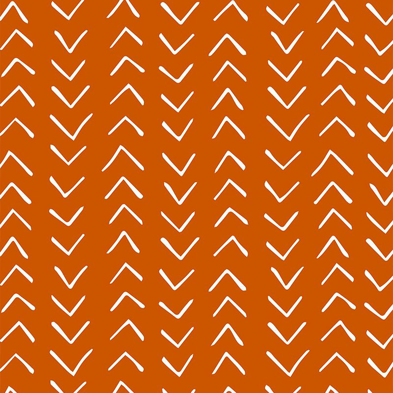 Bohemian Room Lined Single Panel Curtain, 140cm Width x 325cm Drop, Orange