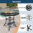 5-Piece Steel Patio Swivel Chair Dining Set(Limited Time Free Umbrella)