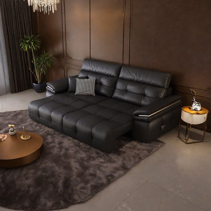 Canapé électrique léger et luxueux, H 37,01 po x l 91,33 po x P 44,09 po
