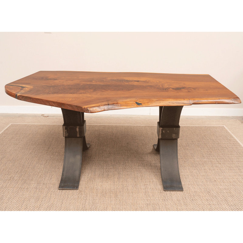 66" Walnut Live Edge Dining Table