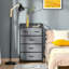 Commode verticale en métal avec 5 tiroirs