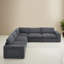 5 - Piece Modular Sleeper Sectional Sofa Bed Corner Sofa for Living Room-1417414372