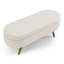 Banc de rangement repose-pieds ovale
