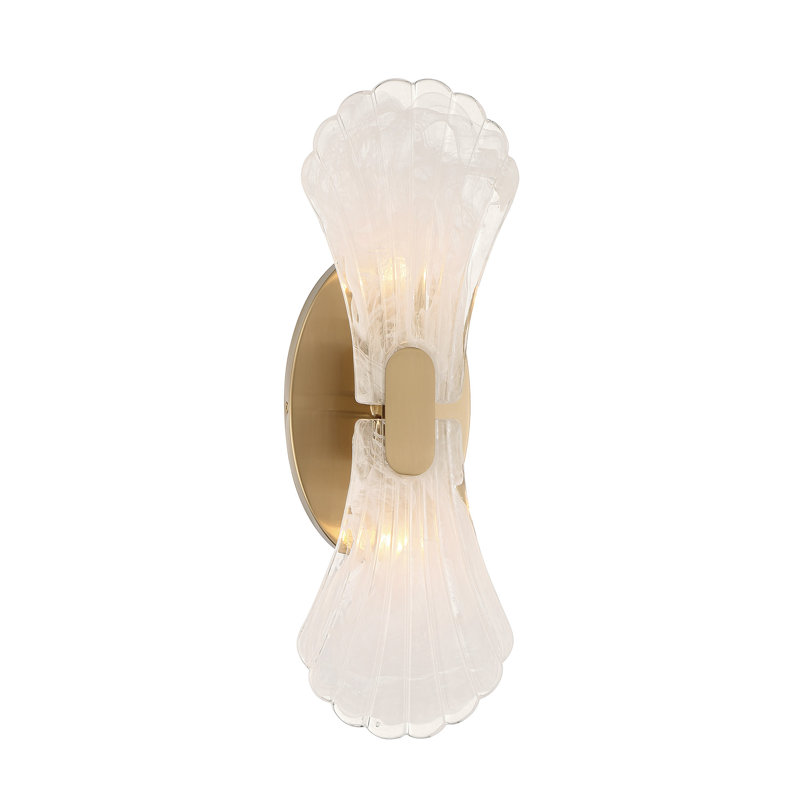 Bancroft 2-Light Wall Sconce in Noble Brass, Brass