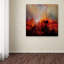 Terre rouge - reproduction d'art graphique sur toile-31355470