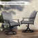 Swivel Patio Dining Armchair With Cushion（set of 2）