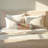 Stonewashed Cotton Voile Bolster Pillow With Suzani Pattern And Hand-Embroidered Kantha Stitch