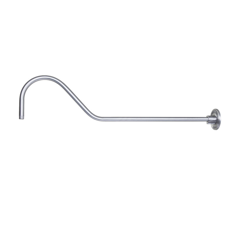 Aluminum Hanging Components Goose Neck Extension Rod, Aluminum Satin Black