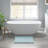 1 PCS 100% Cotton Tufted 3000 GSM Reversible Bath Rug Blue-814565902