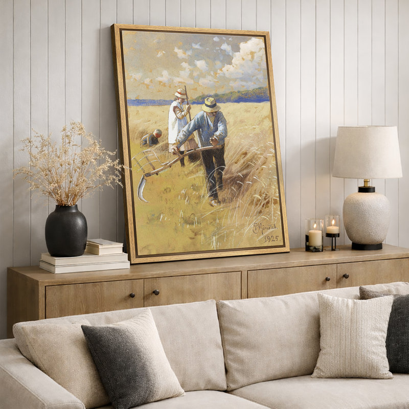 Golden Farm Field Farmers, H 36 po x l 24 po x P 1,5 po, Cadre flottant naturel