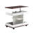 Adjustable End Table With Wheels, Modern Multifunctional Sofa Side Table With Lift-Top, 360°Rotating Top And Storage Space For Living Room, Small Space-1189387538
