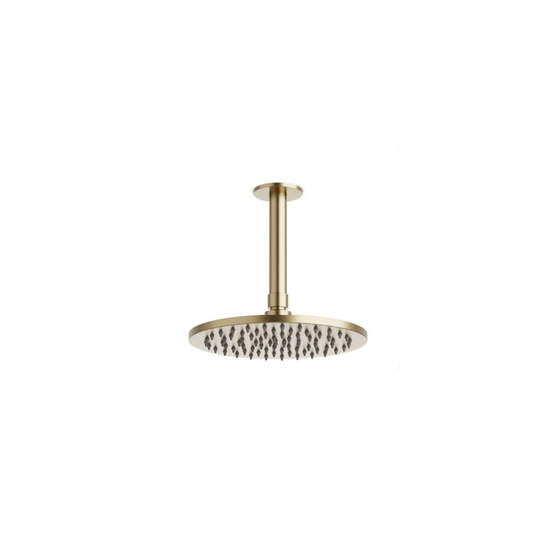 Rain Shower Head 1.8 GPM GPM, Satin Brass
