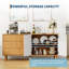 Buffet 61 pouces, armoire de rangement Farmhouse Kitchen