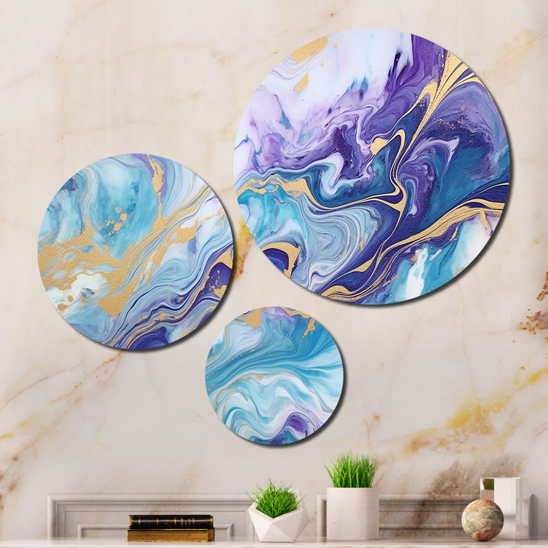 Abstract Wall Decor on Metal