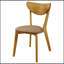 Ensemble de chaises d'appoint en bois de noyer clair Carson, conception ergonomique pour un confort et un style modernes