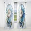 Nautilus bleu océan coquillages Symmetry - rideau obscurcissant imprimé animal Nautilus - 1 panneau-107832051