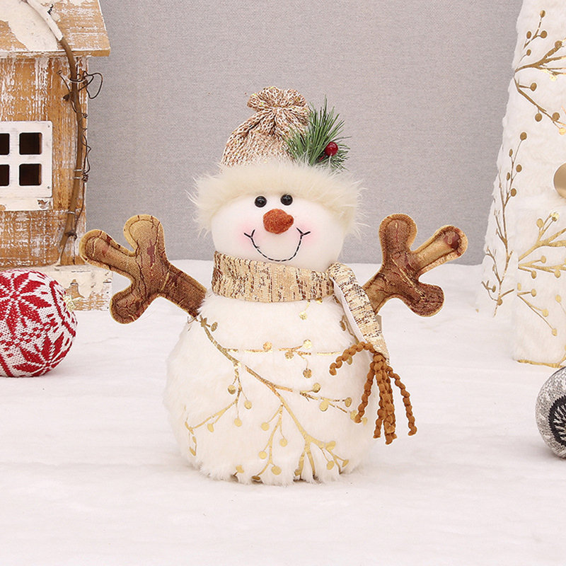 Peluche bonhomme de neige en peluche de Noël 10,23 po