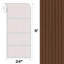 Panneau de papier peint texturé brun imitation lattes pelez et collez L 9 pi x l 24 po, couvre 17 pieds carrés-287570070