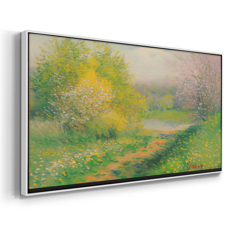 Série paysage - CLX - Toile tendue avec châssis encadré - Prêt à être accroché, H 25 po x l 49 po, Blanc