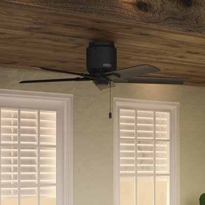 44" Terrace Cove 5 - Blade Low Profile Damp Rated Ceiling Fan with Pull Chain