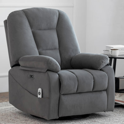 Latitude Run® Oversized Power Rocker Recliner Massage Chair for Adults