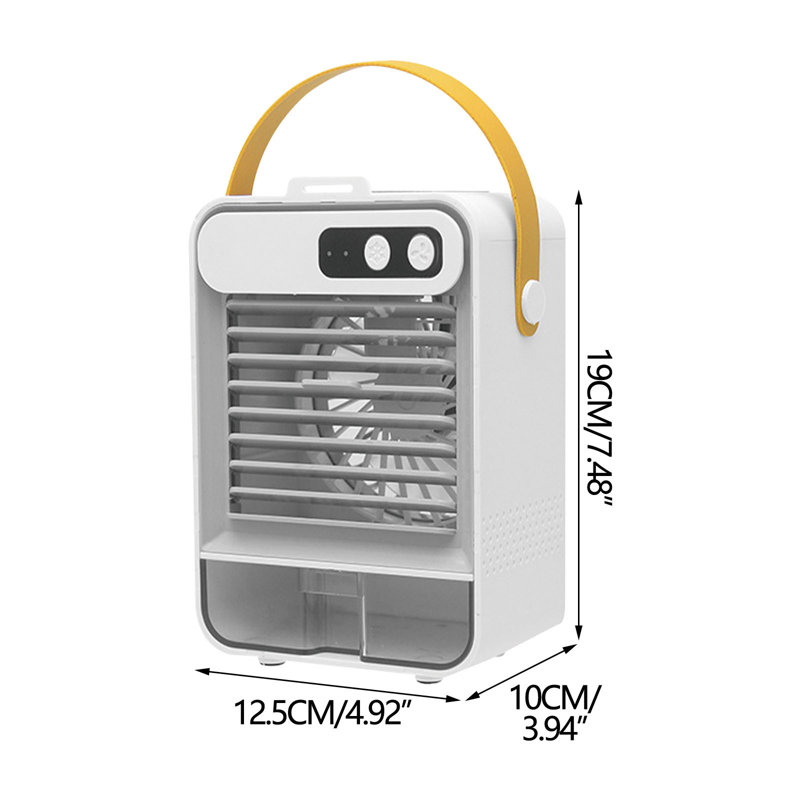 Mini ventilateur de rangement multifonction USB Kondieu, White