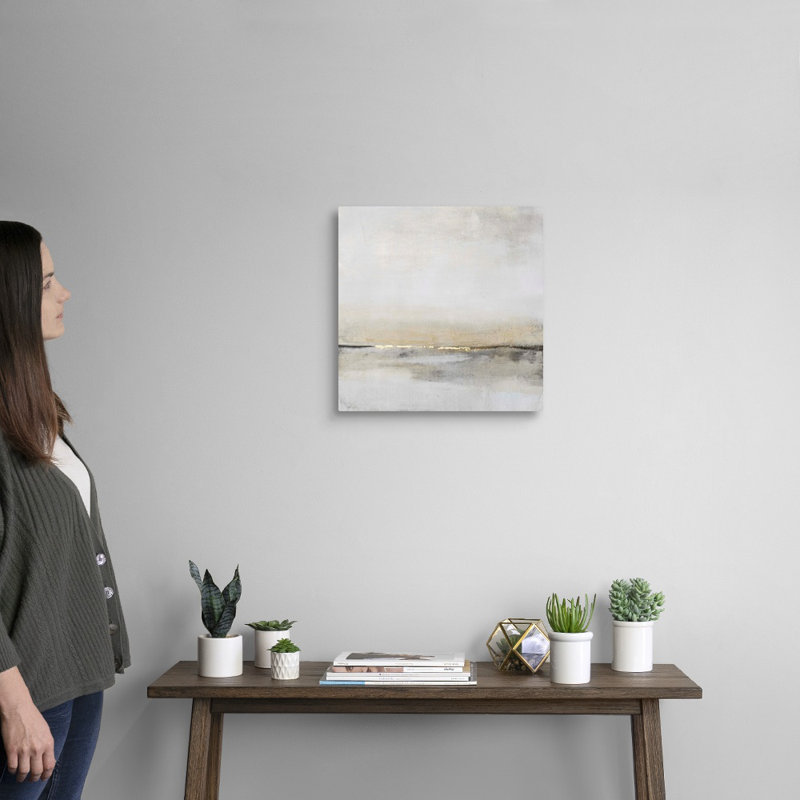 «Horizontal Flow I» par Tim O'Toole - reproduction d'art sur toile, Toile tendue, H 16 po x l 16 po, Sans cadre