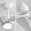 Ventilateur de plafond moderne de 52 pouces avec lumière à DEL à intensité variable et 5 pales en bois massif avec télécommande et moteur à courant continu réversible-965959856-965959857