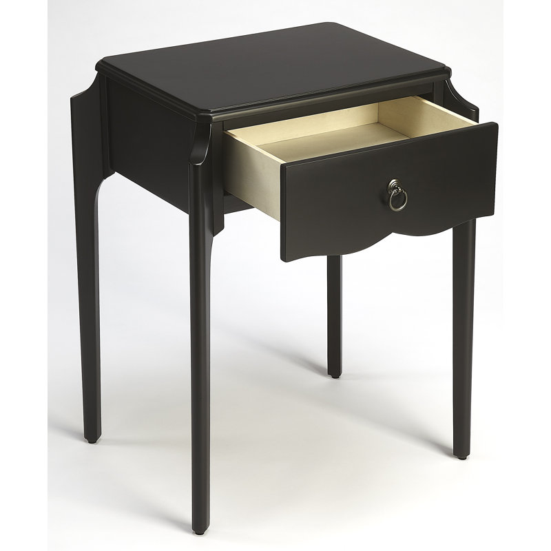Greenhorn 51 cm W Bedside Table, Black