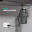 Lefton Garbage Disposal With Power Cord, 1/2 Hp Continuous Feed Food Waste Disposer, Lgd-513