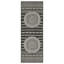Tapis anthracite Sunshine Gchar2017, 5 pi 3 po X 7 po, polypropylène, teint, pour collection Rv Interiors, polypropylène, divertissement à l'extérieur