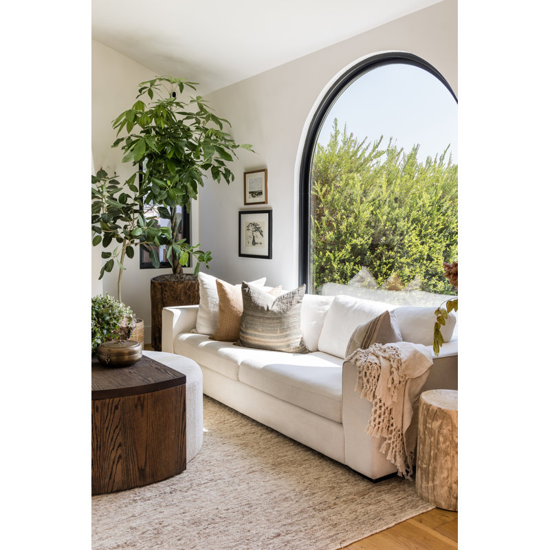 Pure Salt By Momeni Torquay Soumak Machine Weave Jute And Wool Natural Area Rug 6' X 6' Round, Brown, Runner 2'6" x 8'