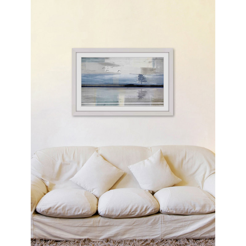 « scintillement réfléchissant » par parvez taj,-cadre photo, reproduction de photo sur papier, H 30 po x l 45 po x p 1,5 po