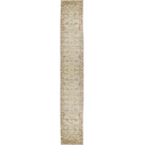 Hand-Knotted High-Quality Light Blue and Ivory Runner