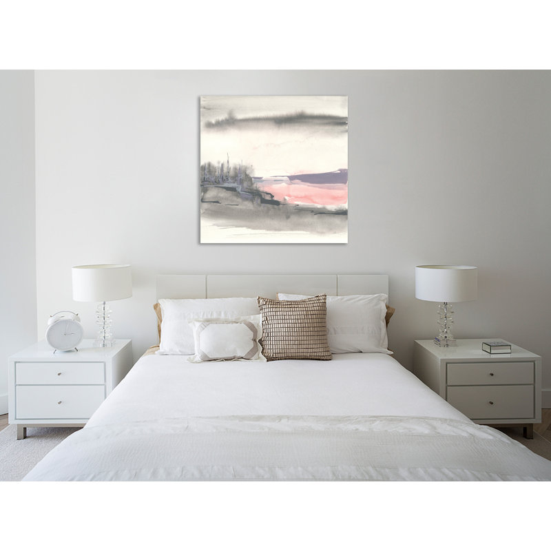 Reproduction d’art sur toile, "blush Valley I" par Chris Paschke, H 48 po x l 48 po x P 1,5 po
