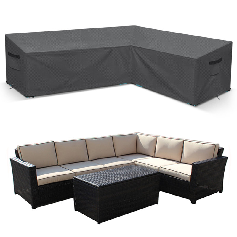 Waterproof Patio Sectional Sofa Cover, 31" H x 83" W x 104" D
