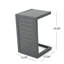 Table en forme de C CAPE CORAL ALU GRIS